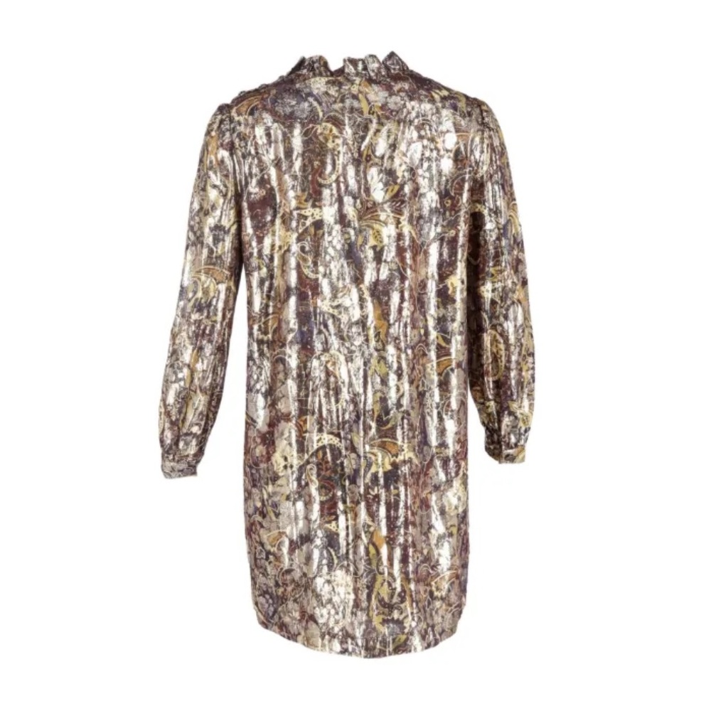 NWOT Ba+Sh Chiba gold mini dress, size M - Picture 5 of 15